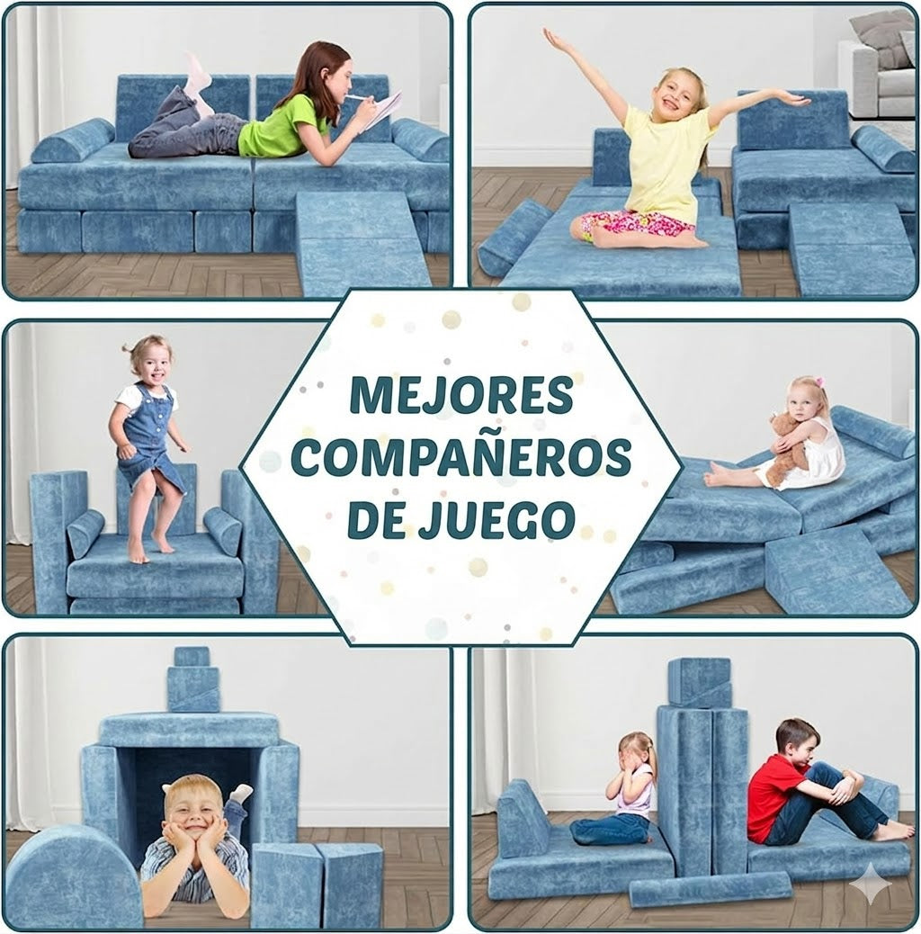 Sofá Mágico para Niños 🎨🛋️ | Se Transforma en Juego, Cama y Espacio Creativo en Segundos