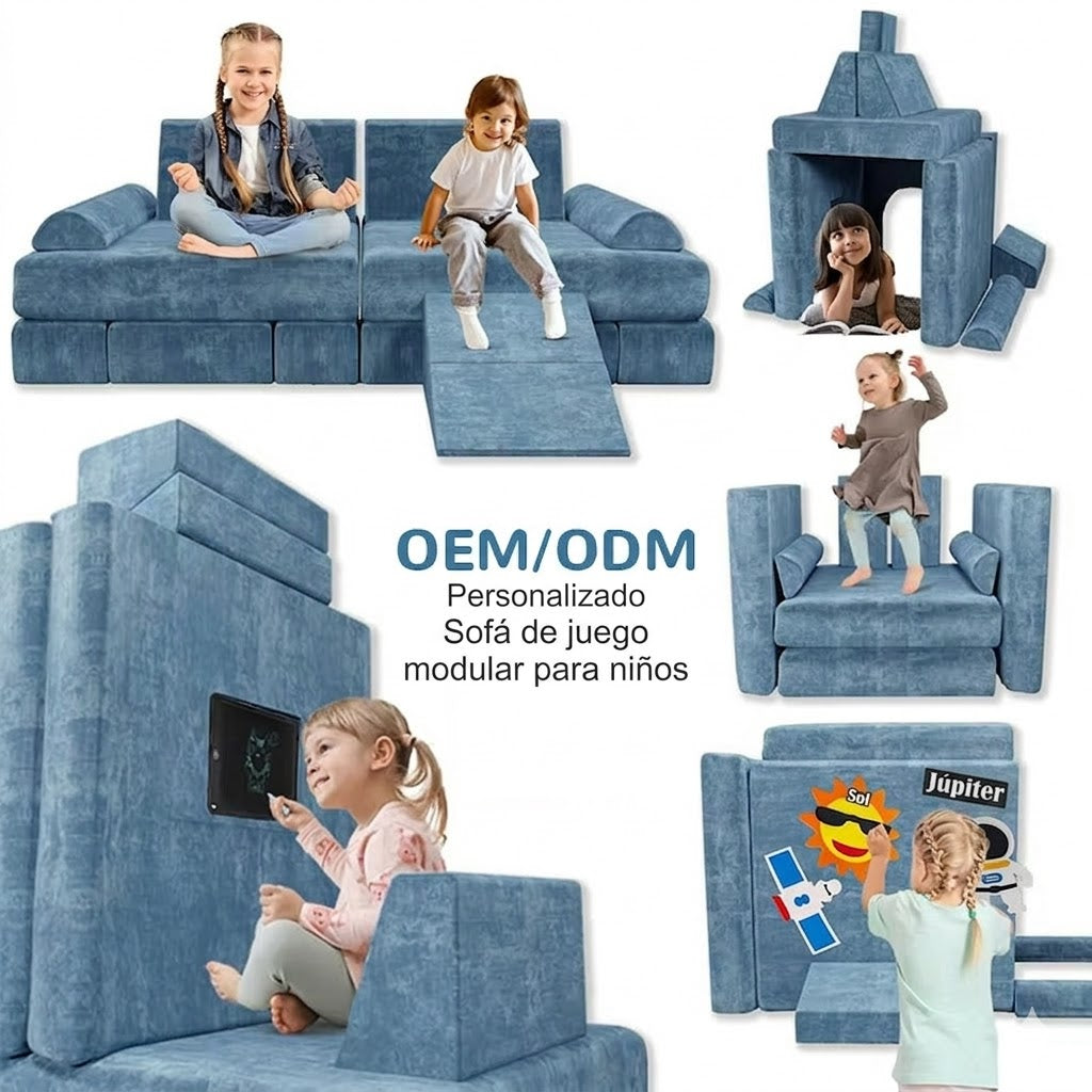 Sofá Mágico para Niños 🎨🛋️ | Se Transforma en Juego, Cama y Espacio Creativo en Segundos