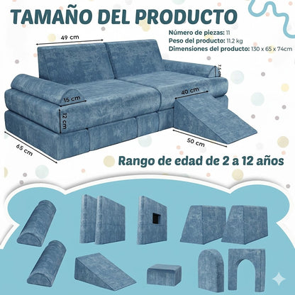 Sofá Mágico para Niños 🎨🛋️ | Se Transforma en Juego, Cama y Espacio Creativo en Segundos